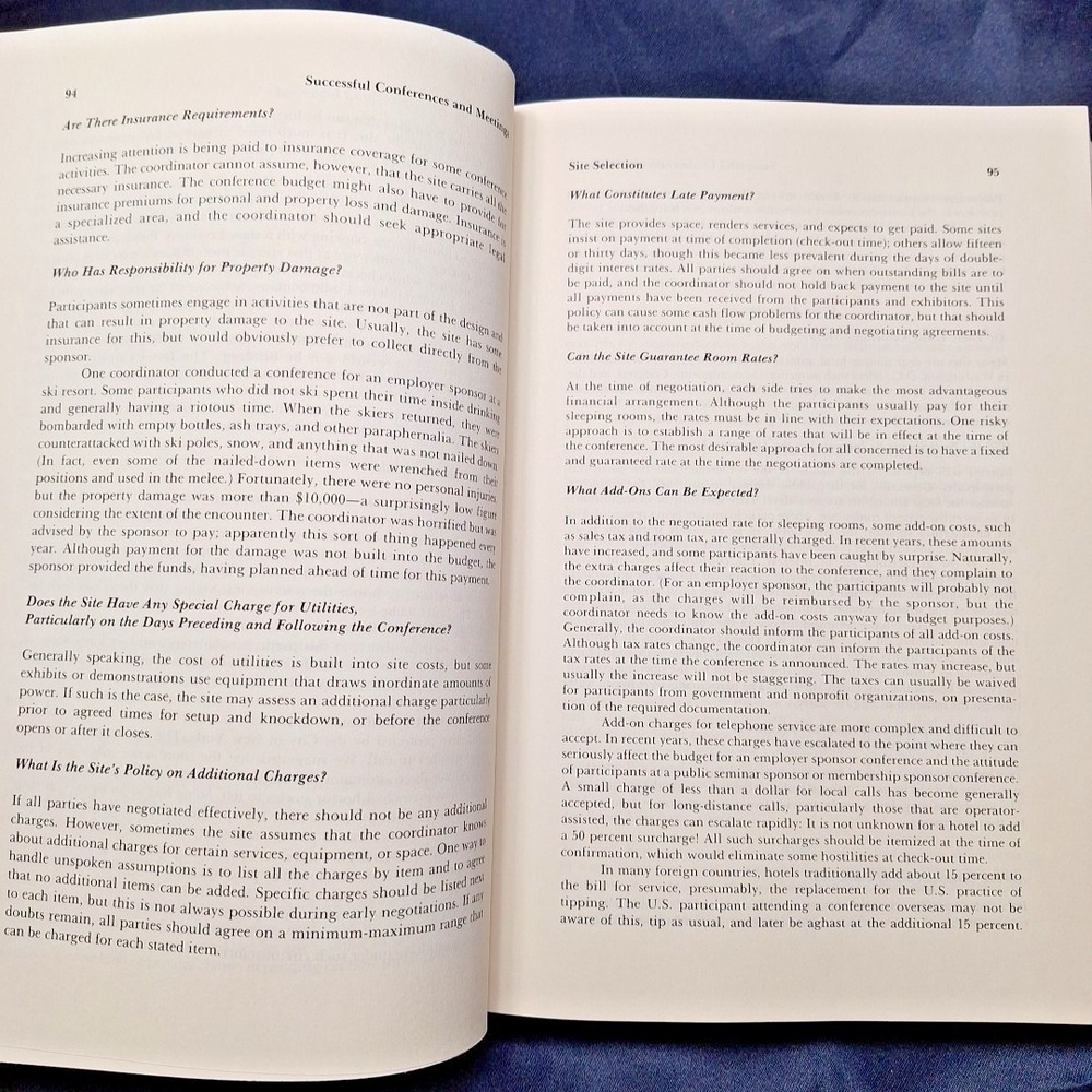 Comprehensive Guide to Successful Conferences & Meetings OSU Textbook HC - Picture 15 of 16